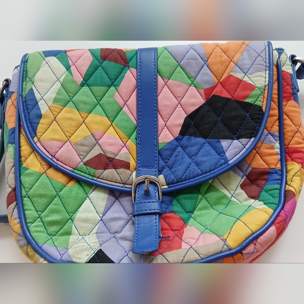 Vera Bradley Slim Saddle Bag – “Pop Art” Pattern - Picture 2 of 13